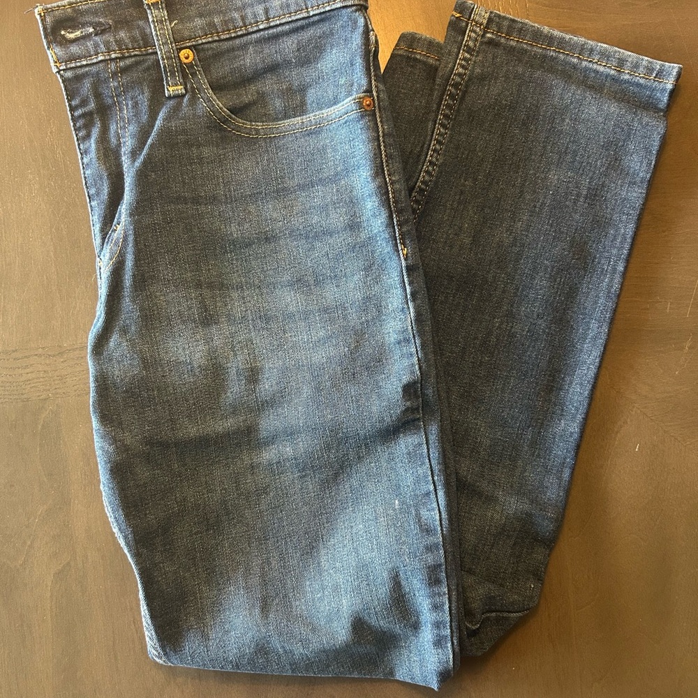 Levi's Men's Dark Blue Straight-Leg Jeans